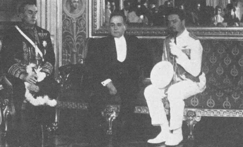Ao centro, Getúlio Vargas e Ítalo Balbo