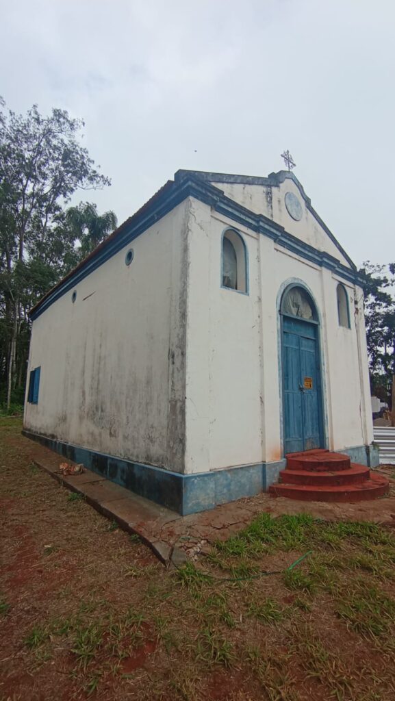 Igreja da antiga Fazenda Albertina, hoje no campus Lagoa do Sino da Ufscar